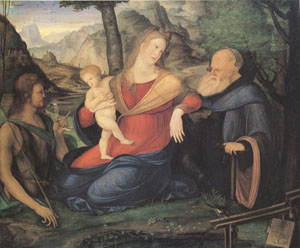 The Virgin and child Between John the Baptist and Anthony Abbot (mk05)